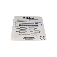 Де знайти серійний номер (VIN/PIN) на Bobcat