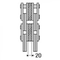 Цепь стрелы (подъёмного устройства) погрузчика 4x4 (25)