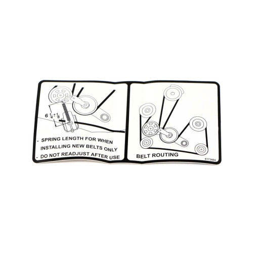 Наклейка Длина пружины ремня Bobcat, 4173484