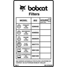 Наклейка на фільтр Bobcat, 6703329
