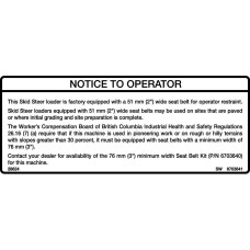 Наклейка на ремінь Bobcat, 6703641