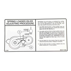 Наклейка натягу ременя Bobcat, 6711905