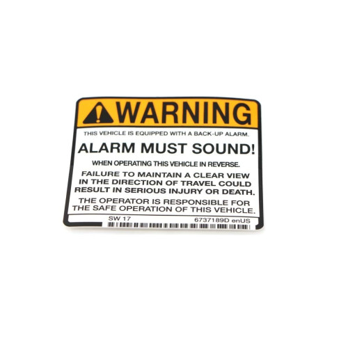 Предупреждающая наклейка Bobcat, 6737189