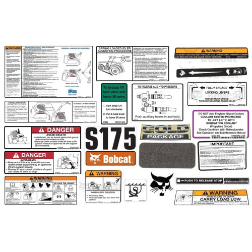 Комплект наклеек S175 Bobcat, 6904996