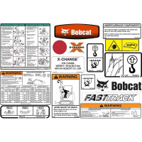 Комплект внутренних и внешних наклеек модели 430 Bobcat, 6986668