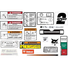 Комплект наклейок для внутрішнього та зовнішнього перекладу моделі S750 Bobcat, 6990490