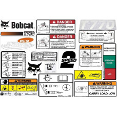 Комплект наклейок для внутрішнього та зовнішнього перекладу моделі T770 Bobcat, 6990494