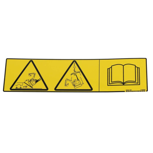 Предупреждающая табличка Bobcat, 7135256