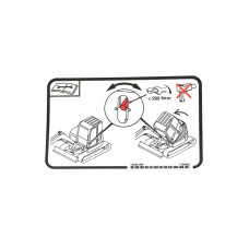 Наклейка, нахил кабіни Bobcat, 7169020