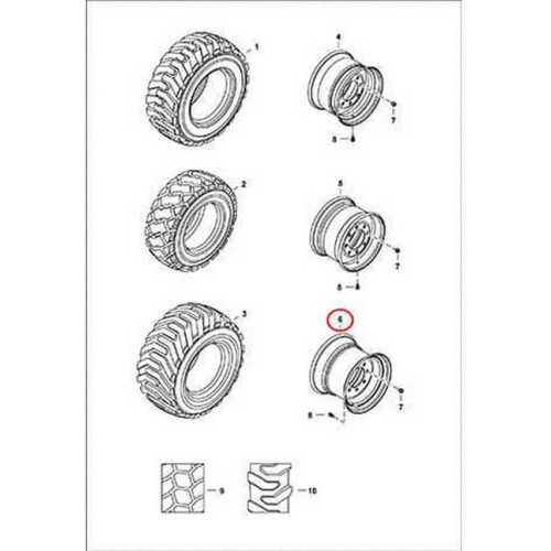 6732847 Диск колісний Bobcat