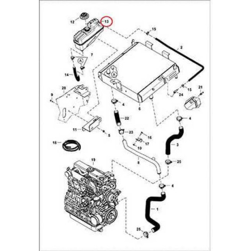 7220028 Бачок расширительный Bobcat