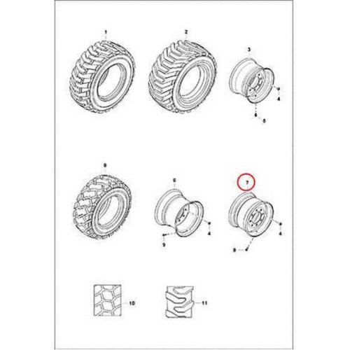 7232565 Диск колесный Bobcat
