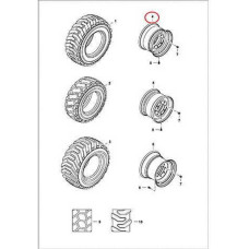 7225127 Колісний диск Bobcat