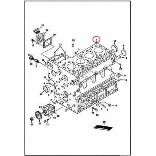 6685522 Блок циліндрів Bobcat