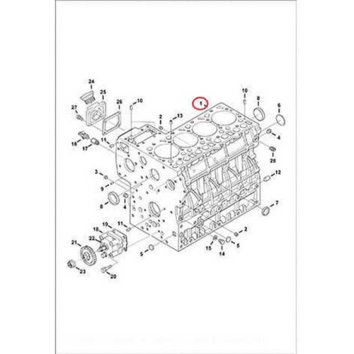 7279184 Блок циліндрів Bobcat