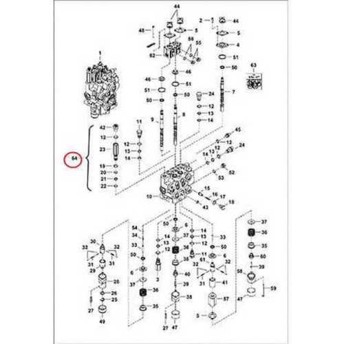 7013580 Гідроклапан г/р запобіжний Bobcat