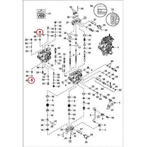 7177868 Гідроклапан г/р запобіжний Bobcat