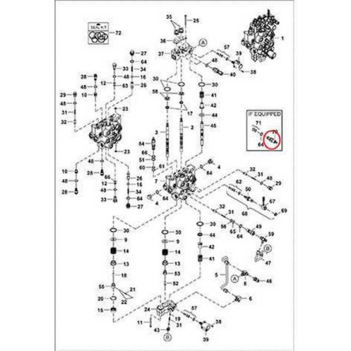 7025564 Гідроклапан г/р запобіжний Bobcat