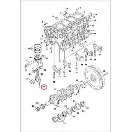 6698599 Болт кришки шатуна Bobcat