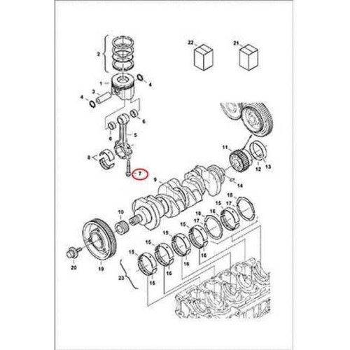 7008418 Болт кришки шатуна Bobcat