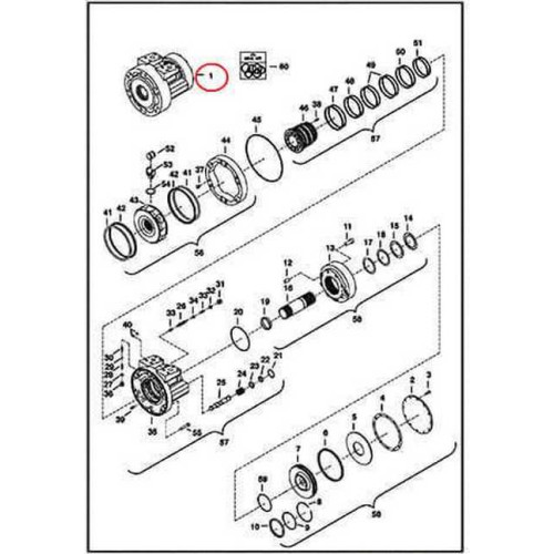 6688363REM Гідромотор ходу Bobcat