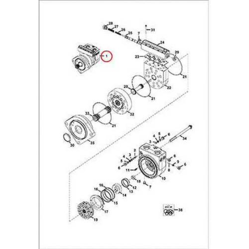 7299719 Гидромотор хода Bobcat