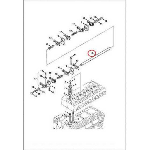 6684875 Вал коромисел Bobcat