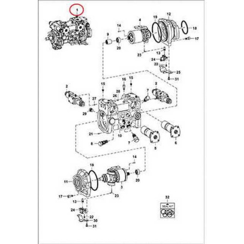7013178 Гідронасос, без н/ш Bobcat
