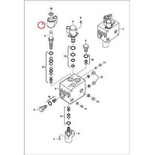 7010006 Котушка клапана ходу Bobcat