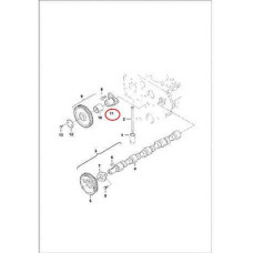 7023925 Вал шестірні проміжної Bobcat