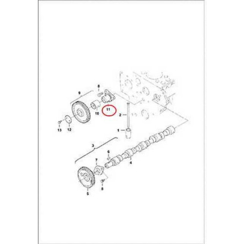 7023925 Вал шестерни промежуточной Bobcat