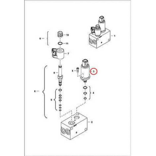7024902 Котушка клапана ходу Bobcat