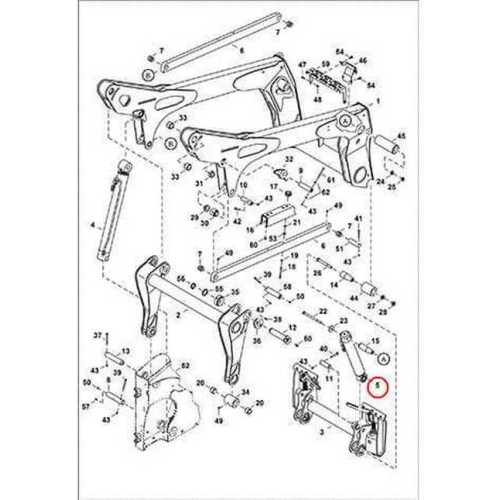 7236322 Гидроцилиндр траверсы, левый Bobcat