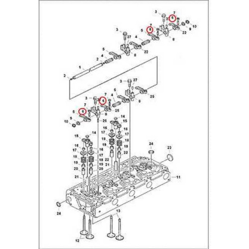 7024267 Гвинт коромисла регулювальний Bobcat