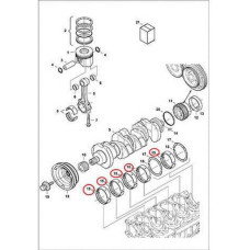 7000697 Вкладиші корінні Bobcat