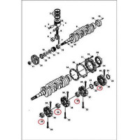 7015265 Вкладиші корінні, std (59,94 mm) Bobcat