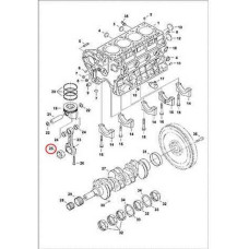 6680730 Вкладиші шатунні (комплект) Bobcat