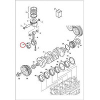 7000693 Вкладыши шатунные (комплект), -0,20 mm set Bobcat