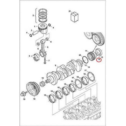 7000696 Втулка колінвалу Bobcat