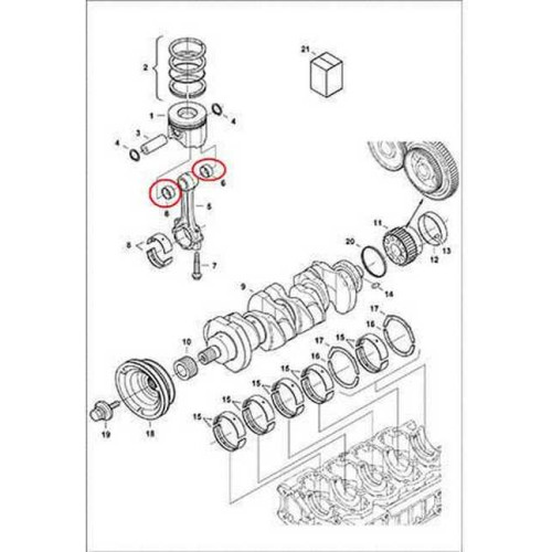 7000689 Втулка шатуна Bobcat