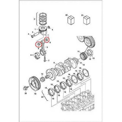 7022430 Втулка шатуна Bobcat