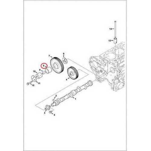 6680720 Втулка шестерні проміжної Bobcat