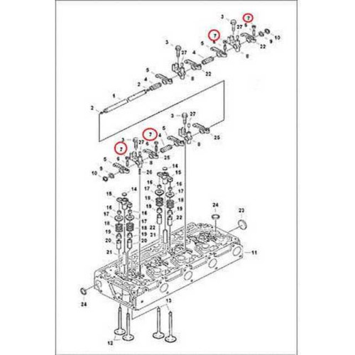 2DM8 Гайка коромысла Bobcat