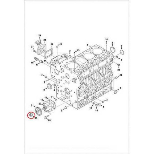 6653888 Гайка шестерні Bobcat