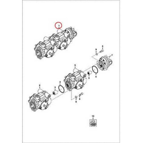 7120536 Гидронасос, с н/ш Bobcat