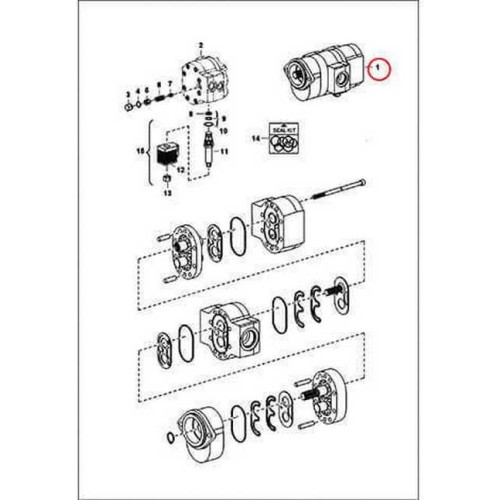 6689106 Насос шестеренный Bobcat