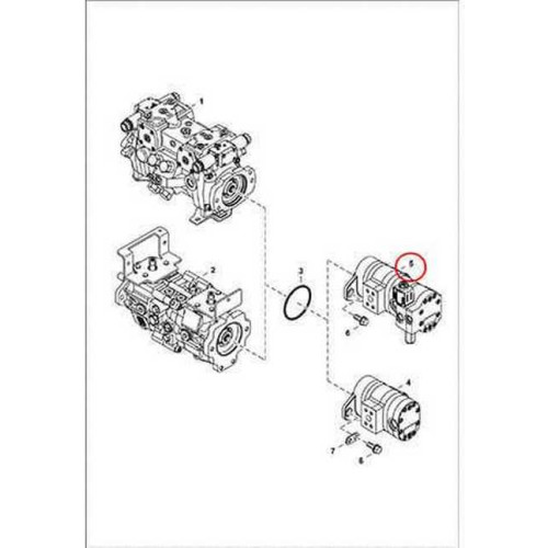 7010171 Насос шестеренный Bobcat