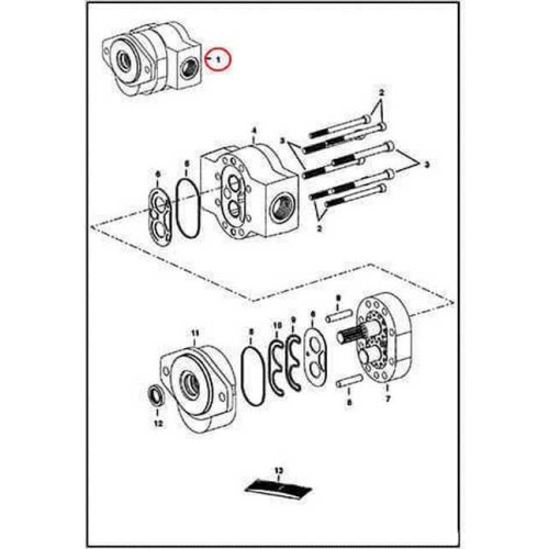6686388 Насос шестеренний Bobcat