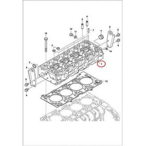 7313830 Головка блока цилиндров Bobcat