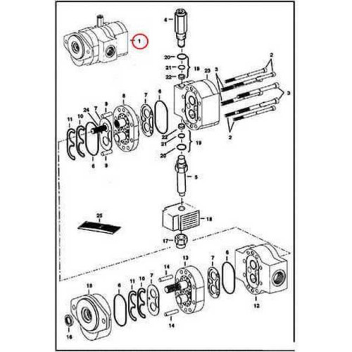 6686711 Насос шестеренний Bobcat